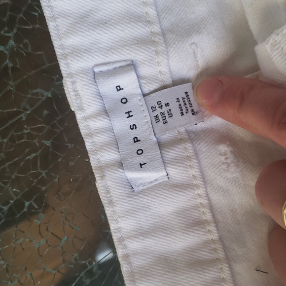 topshop white jean skirt - Picture 4 of 4